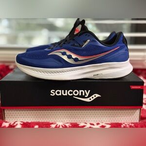 Saucony Blue and White Athletic Shoes